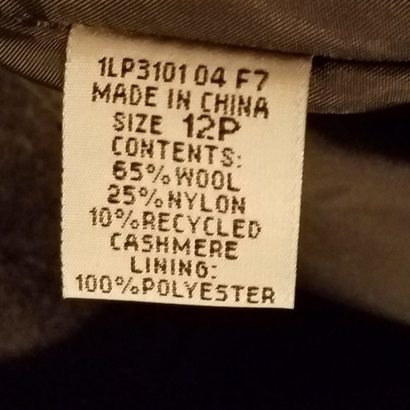 Harvé Bernard Wool Grey Mid-waist Jacket - Picture 8 of 11